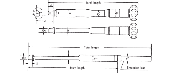 plan Llave dinamométrica ajustable con cabeza intercambiable